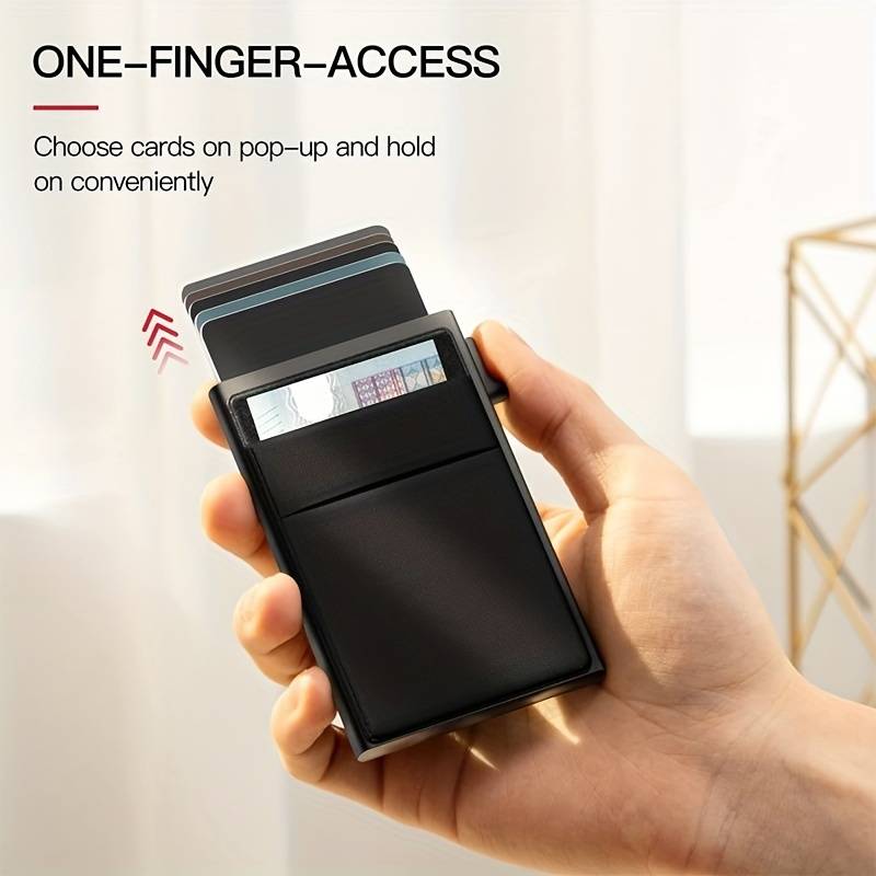 Automatic Pop-Up Metal Wallet