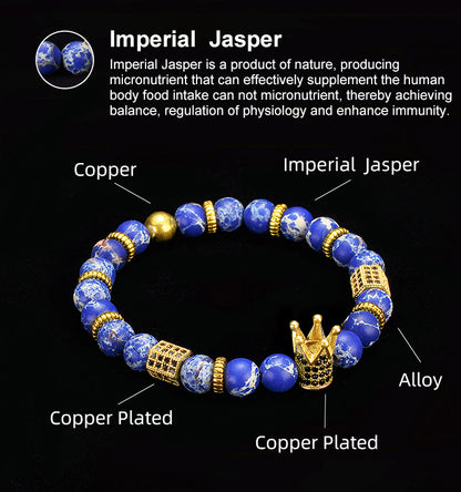 Imperial Jasper Stone Bracelet